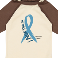 thumbnail image 4 of Inktastic We Will Win Against Prostate Cancer Ribbon Boys or Girls Long Sleeve Baby Bodysuit, 4 of 5