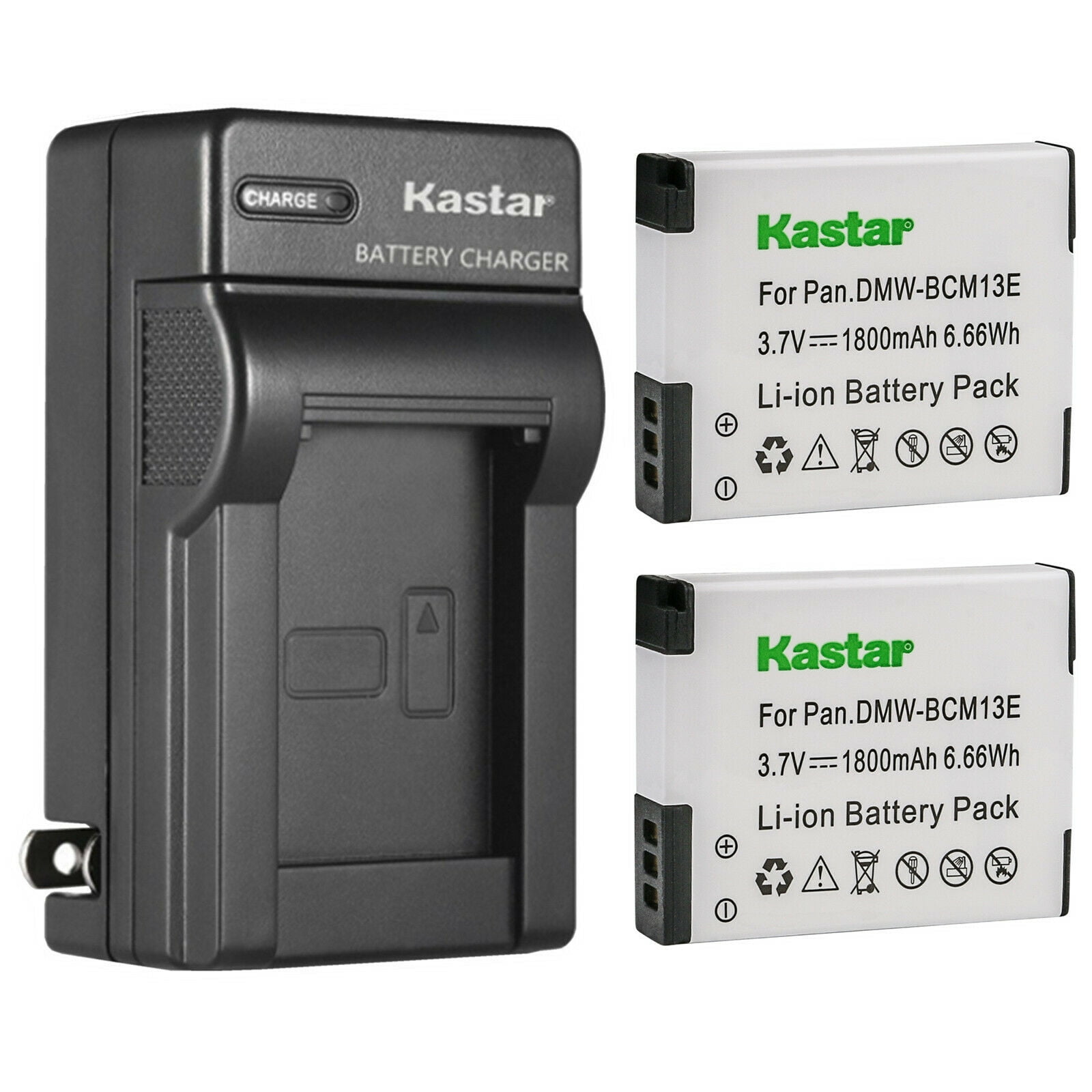 Kastar 2-Pack Battery and AC Wall Charger Replacement for Panasonic Lumix DMC-ZS45 DMC-ZS45K Lumix DMC-ZS50 DMC-ZS50K Lumix DMC-FT5 DMC-FT5A DMC-FT5D DMC-FT5K DMC-FT5S Lumix DMC-FT6 Lumix DMC-FT7