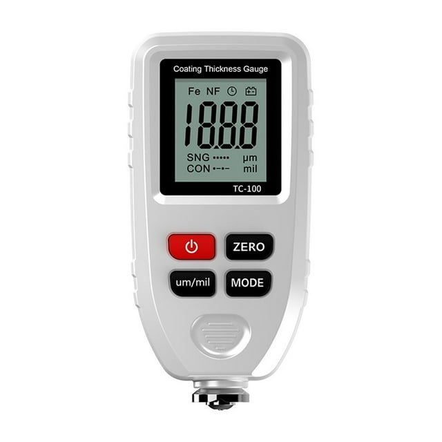 TC100 Blue Thickness Gauge For Car Measuring Instruments FE/NFE Car Paint Tester 0-1300m Paintwork Thickness Gauge For Cars ,Automatic Calibration
