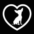 thumbnail image 4 of Walbest 1Pcs Car Sticker, Cute Chihuahua Dog Heart Car Auto Body Window Reflective Decals Sticker (3.54" x 3.54"), 4 of 6