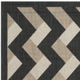 thumbnail image 4 of SAFAVIEH Courtyard Kaius Chevron Stripes Indoor/Outdoor Area Rug, Black/Brown, 5'3" x 7'7", 4 of 6