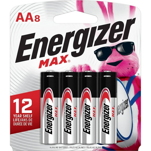Energizer MAX AA Batteries (8 Pack), Double A Alkaline Batteries, Pack of 8 batteries