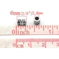 thumbnail image 2 of 120Pcs Silver Tone Carved Tube Spacer Beads 4x6mm, 2 of 2