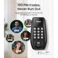 thumbnail image 5 of DESLOC Keypad Deadbolt with Display, Keyless Entry Smart Lock, Electronic Locks for Front Door, 1-Year Battery Life, Auto Lock, 100 User Codes, Easy Installation-Black, 5 of 10