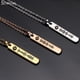 thumbnail image 2 of Collar personalizado de acero de titanio para hombres y mujeres, colgante de sección tridimensional, código de música, tallado con láser, spotify, 2 of 4