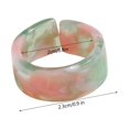 thumbnail image 3 of Arco Iris Azul Colorido Chica Mujeres Anillo Nubes Anillos Bandas Anillo Chunky Estilo Anillos de acrílico, 3 of 6