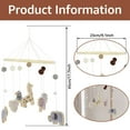 thumbnail image 3 of Jungle Animals Mobile for Crib Handmade Nursery Mobile Baby Bedroom Hanging Decoration Toy, 3 of 6