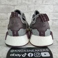 thumbnail image 4 of Adi - das NMD R1 Grey Wool 3M Maroon Boost Sneaker CQ0761 Men's Size 8.5, 4 of 6