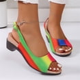 thumbnail image 6 of NOKIO Women's Casual Side Hollow Belt Buckle Flat Roman Shoes Summer Fashion Ladies Sandals Slip On Dressy Summer Comfortable Slides Sandals Sandals for Women Wedge Shoes, 6 of 9