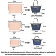 thumbnail image 2 of Felt Insert Bag Fits For Longchamp Handbag Liner Bag Felt Cloth Makeup Bag Support Travel Portable Insert Purse Organizer, 2 of 5