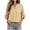 *Yellow, variant on ClodeEU Women's Stand Collar V Neck Button Down Roll Tab Long Sleeve Striped Shirt,Casual Loose Blouse Top Black,Women's Plus L