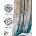 thumbnail image 3 of Abstract Blue Blackout Curtains for Bedroom Living Room Darkening Curtains 84 Inch Length 2 Panels Set Gradient Vintage Ombre Mottled Oil Painting Window Curtain Window Treatment Drapes 52"x84", 3 of 9