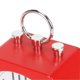 thumbnail image 3 of Alarm Clock Silent Battery Operated Decorative Metal Case Desktop Small Clock for Bedside Nightstand Red, 3 of 3