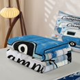 thumbnail image 5 of Manfei Kawaii Camper Zipper Twin Comforter Sets with Fitted Sheet and 2 Pillowcases,Cute Adventure Car Zipper Bedding Set,Light Blue White,Reversible, 5 of 7