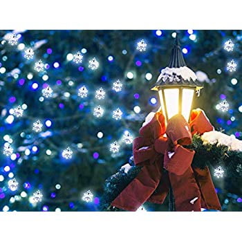 World Market Christmas Lights Snowflake Fairy Lights,Christmas Lights Led Battery Operated String 20 Lights for Xmas Tree Festival Party Indoor Outdoor Decoration 11.5FT (Snowflake) ()