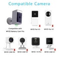 thumbnail image 2 of Solar Panel Compatible with WYZE Battery Cam Pro Camera Wireless Outdoor,4W 5V Solar Panel with 10ft Micro USB Charging Cable for Outdoor Battery Powered Security Camera,Adjustable Wall Mount, 2 of 8