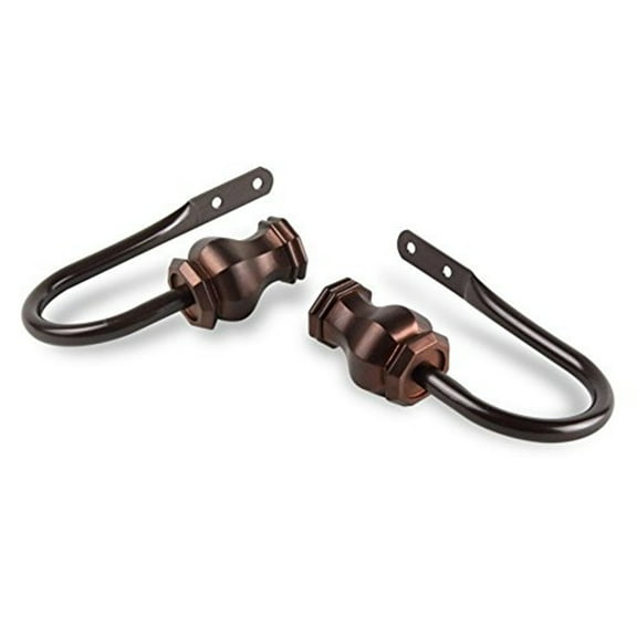 Emelia Curtain Rod Holdback-Color:Cocoa