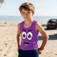 thumbnail image 2 of Niños Pequeños Camisola sin Mangas Gradiente Suave Impresión Moda Lindo Fondo para Niños 3-15 Años, 2 of 8
