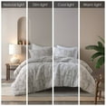 thumbnail image 4 of 3 Piece Cotton Jacquard Comforter Set-Full/Queen, 4 of 10