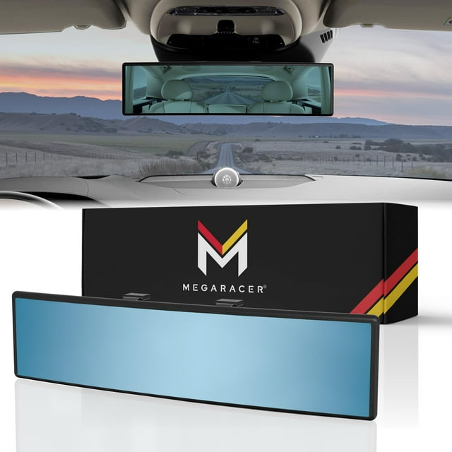 Car Rear View Mirror | Car Rearview Mirror Accessories 10.6" Blue Convex | Espejo Retrovisor Para Carro | Review Mirror Rear Mirror Rearview Mirrors for Car Mirror Replacement Retrovisores Para Carros