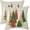 Cream, variant on Green Christmas Pillow Covers 18x18 Set of 2 Red Gold White Xmas Tree Print Decorative Throw Pillows Outdoor Farmhouse Holiday Decoration Pillowcases Cushion Case Decor for Home Sofa Couch Bed