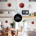thumbnail image 4 of Red Beetle Dot Wall Clock 10 Inch Silent Non Ticking Round Clock Decoration for Living Room Kitchen Bedroom Bathroom Office Classroom, 4 of 9