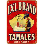 Tin Metal Sign Texas Tamales Reproduction Vintage Look Metal Sign 8X12inch Vintage Sign