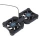 thumbnail image 2 of Portable Foldable Laptop Cooler USB Cooler 2 Fans Computer Stand Notebook Cooling Mat (Black), 2 of 4