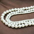 thumbnail image 6 of Yesbay Women Faux Pearl Charm Beaded Multilayer Long Necklace Jewelry Gift,White, 6 of 8
