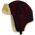 thumbnail image 3 of New Woolrich Heritage Plaid Aviator Hat (M - Brown), 3 of 3