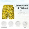 thumbnail image 4 of Kdxio Ducky Cartoon Animal Yellow Print Men'S Swim Trunks With Compression Liner 7 Inch Inseam Quick Dry Swim Shorts, 4 of 7