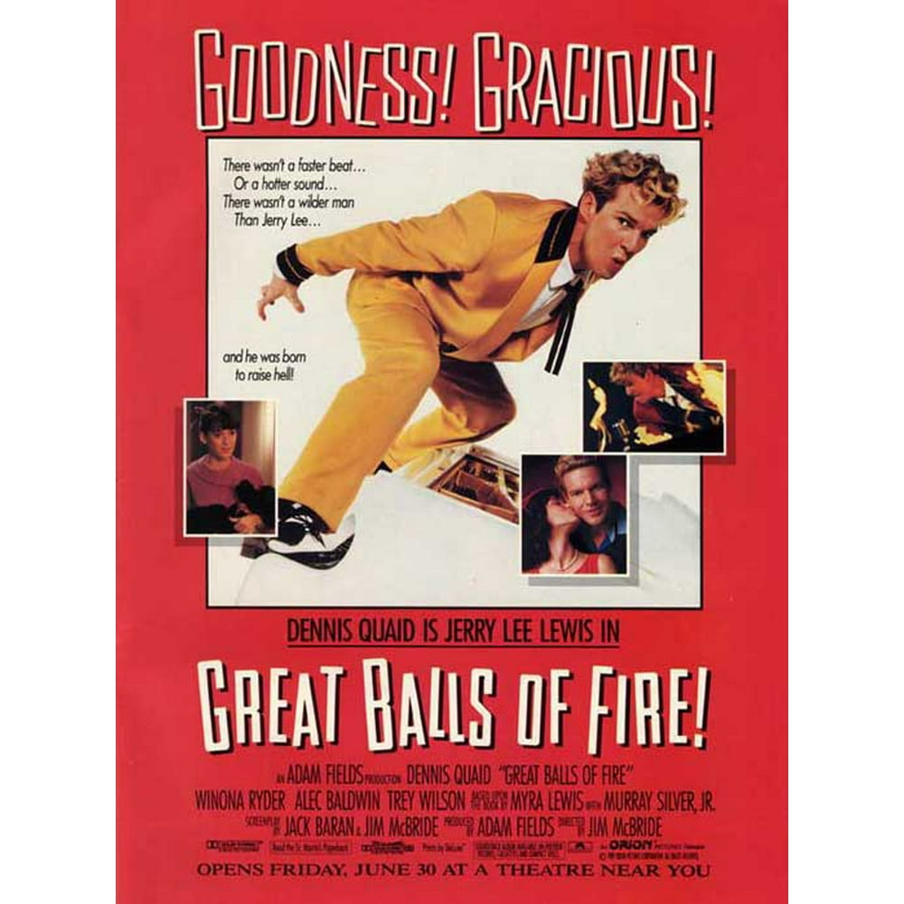 Great Balls Of Fire Full Movie Free Great Balls of Fire - movie POSTER (Style H) (11" x 17") (1989