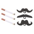 thumbnail image 2 of Bigotes falsos y cigarrillos, novedoso disfraz de cosplay con barba para fiesta de Halloween., 2 of 14