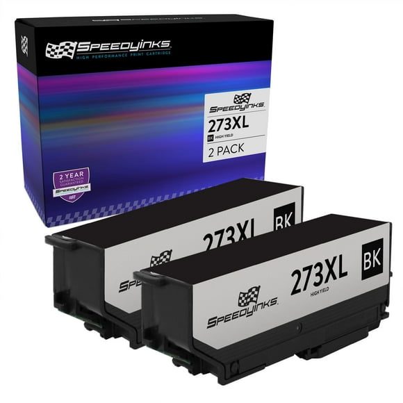 Speedy Inks Remanufactured Ink Cartridge Replacement for Epson T273XL020 ( Black , 2-Pack )
