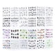 thumbnail image 3 of Vogacara 40 hojas/juego de pegatinas de uñas de flores de animales de dibujos animados, colgante de collar, calcomanía de envoltura de uñas, Type1 Vogacara CBP042740, 3 of 3