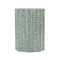 thumbnail image 6 of DecMode 16" x 22" Blue Capiz Shell Mosaic Inlay Accent Table with Floral Inspired Shape, 1-Piece, 6 of 8