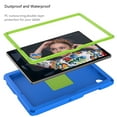 thumbnail image 3 of Dteck Samsung Galaxy Tab A8 Case 10.5 Inch 2022 SM-X200/X205/X207, EVA Shockproof Rotate Handle Folding Stand Heavy Duty Protective Cute Cover for Boys Girls, Blue, 3 of 6