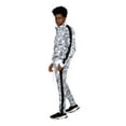 thumbnail image 5 of Men's 100 Dollar Money Print Hip Hop Track Suits 2 Piece Sweatsuit Set ST805 - White - Large, 5 of 6