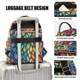 thumbnail image 3 of FORMRS Mini Backpack Purse for Women Travel Daypack Casual Shoulder Bag, Colorful Dragon Scales Pattern, 3 of 7
