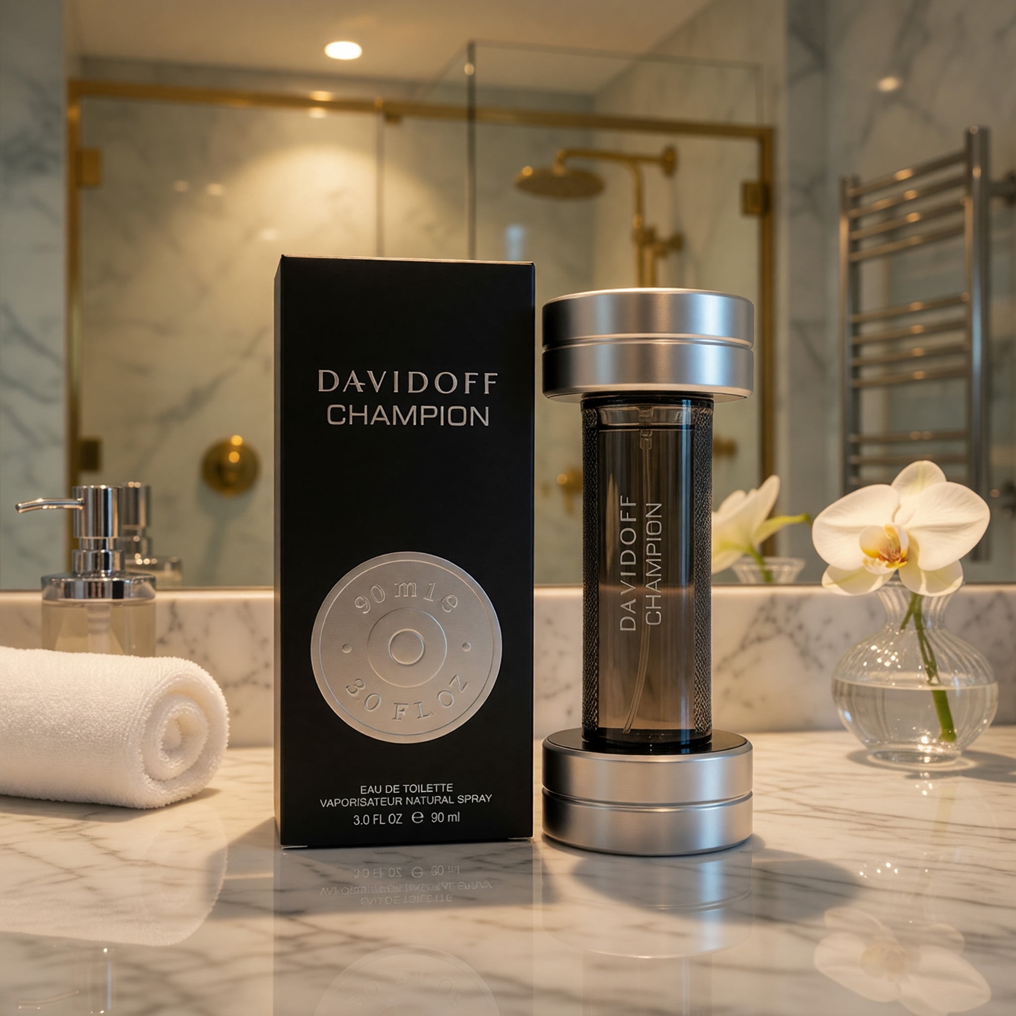 Davidoff, Champion for Men, 3.0 oz EDT Spray, Fresh Citrus