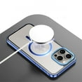 thumbnail image 6 of Allytech for iPhone 15 Pro Max Magnetic Case Compatible with Magsafe, Plating Aluminium Frame Clear Back Cover Slim Fit Anti-Yellow Phone Case Cover for Apple iPhone 15 Pro Max - Black, 6 of 11