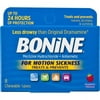 Bonine Motion Sickness Prevention Raspberry Chewable Tablets 8 Each