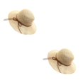 thumbnail image 4 of Sonducket Sombrero versátil y elegante para una amplia gama de actividades al aire libre Tejido transpirable Crema ligera de amplia aplicación Beige 2Conjunto, 4 of 6