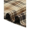 thumbnail image 5 of Plaid Blouse for Women Casual Lapel Collar Button Long Sleeve Shirt Top XS Brown, 5 of 6