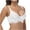 White, variant on EOYWHK 1PC Wireless Bras, Women's Lace Comfortable Plus Size Ultra-thin Bra With Steel Rims Gathered Without Chest Pads