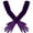 Purple, variant on Women's Evening Party Mittens Satin Finger Gloves,Opera Dance Finger 1920s Bridal Long Length Gloves Satin Women's Gloves Gloves,For Bridal Opera Evening Wedding Party Prom