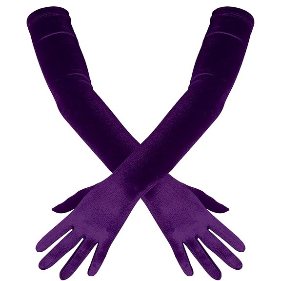 Clearance Under $5 | 1 Pair Long Satin Gloves, 1920s Opera Length Formal Gloves for Women
