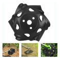 thumbnail image 1 of Black Carbon Steel Round Edge Brush Cutter Head for Lawn Mower Accessory for Gar, 1 of 5