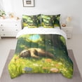 thumbnail image 2 of Sleepy Sloth Bed in a Bag 7-Piece Cartoon Wildlife Bedding Set , Woodland Animal King Size Comforter Set Botanical Plants Bedding Comforter Sets, Watercolor Floral Flower Bed Set, 2 of 6