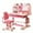 Pink, variant on Fompes Kids Desk and Chair Set,Height Adjustable Children School Study Desk Chair Set,Ergonomic Study Table with Sitting Corrector,Book Stand,Drawer Foot Pedal (Pink,2Pcs)